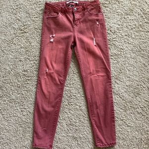 Celebrity Pink Mid Rise Ankle Skinny Jeans
